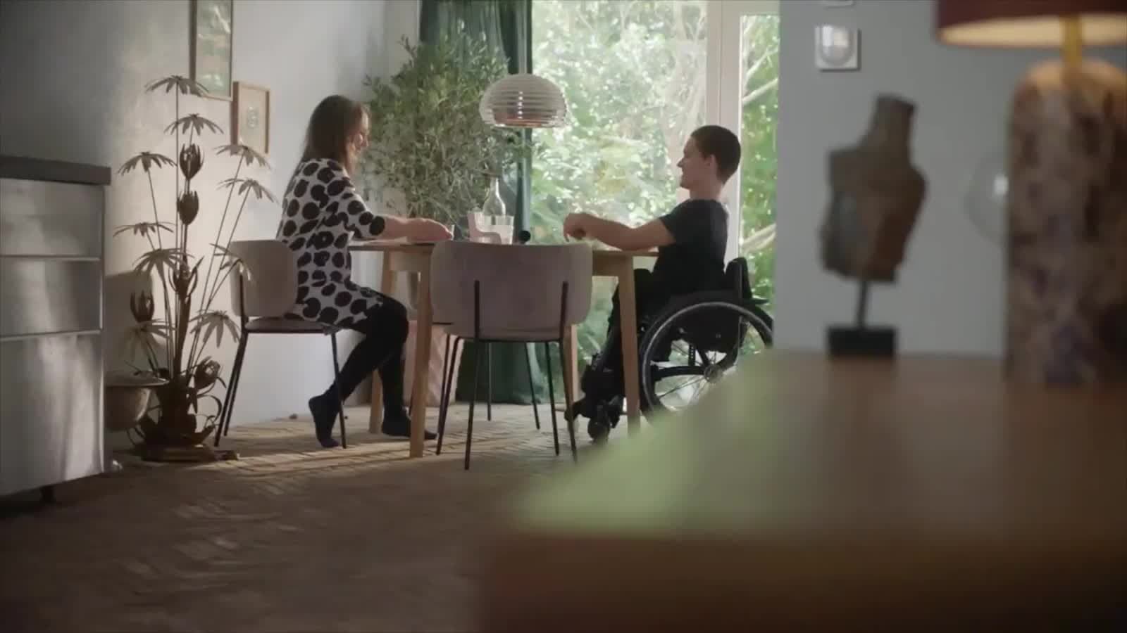 People and personal details from Coloplast’s own brand film.
